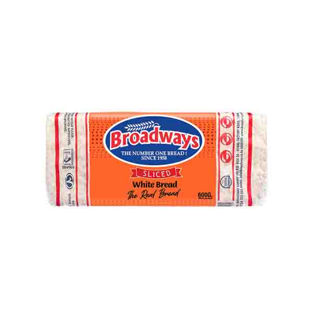 BROADWAYS WHITE SLICED 600G